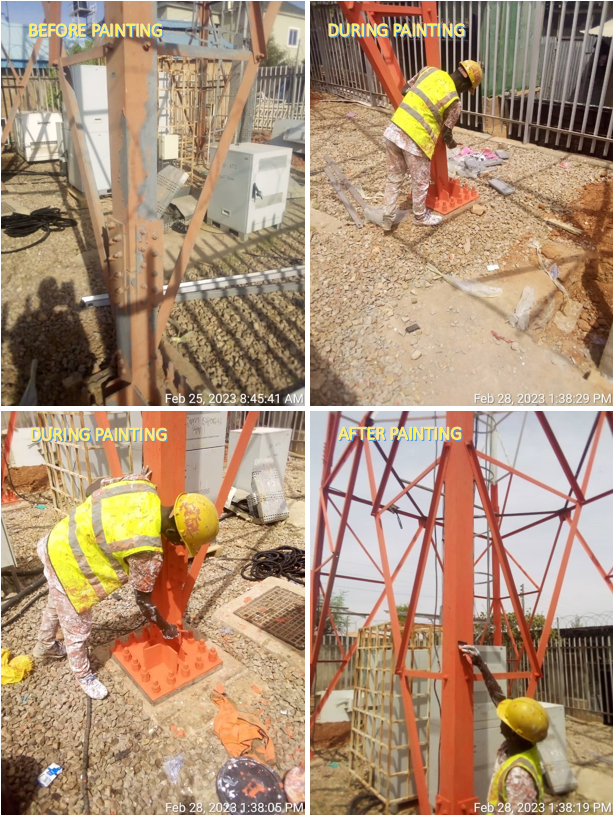 Tower foundation repair